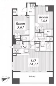 シティテラス名古屋代官町の間取り画像
