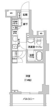 メトロステージ上野の間取り画像