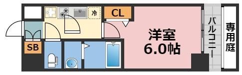 gm難波ウエストD.C.の間取り画像