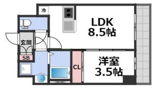 グランパシフィック東今里innovation(イノベーション)の間取り画像