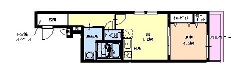 フジパレス神崎川 Ⅲ番館の間取り画像