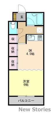 サザンコート住吉の間取り画像