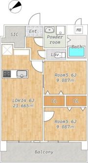 CHAINON楡木の間取り画像