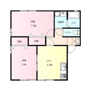 コーポ関 Aの間取り画像