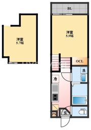 デ・クメール諫早駅前の間取り画像