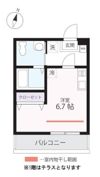 ハーミットクラブハウス根岸ⅡA号棟（仮）の間取り画像