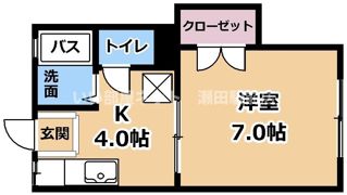 スチューデントビレッジ B棟の間取り画像