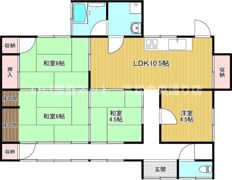 郡家平屋戸建ての間取り画像