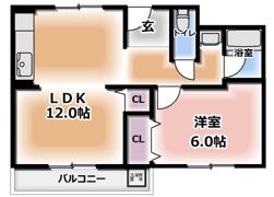 コーポラス都の間取り画像