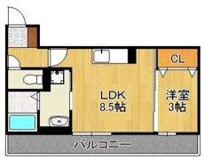 Polonia Matsubara B棟の間取り画像