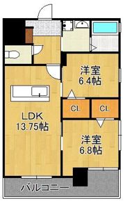 プレジデンス ざ京の間取り画像