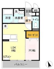 クレールの間取り画像