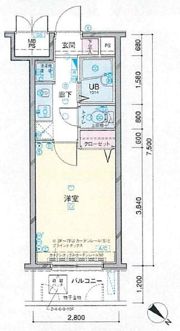 メインステージ巣鴨の間取り画像