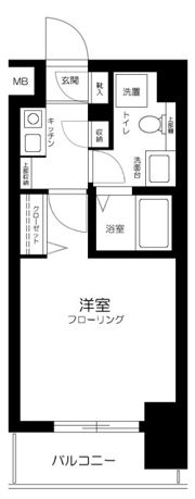 グリフィン横浜・桜木町弐番館の間取り画像
