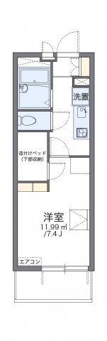 レオパレスボナール K Yの間取り画像