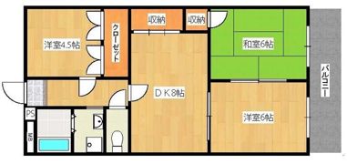 ミダスハイツの間取り画像