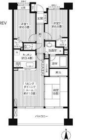 コスモ戸田公園セントラルビューの間取り画像