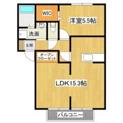 コンフォート・ソレジオBの間取り画像