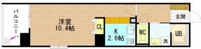 グラビスコート上幟町の間取り画像
