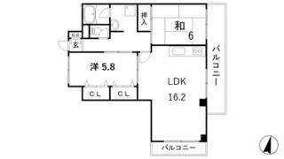 グランドメゾン中山手の間取り画像