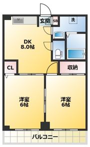 ドミール板橋本町の間取り画像