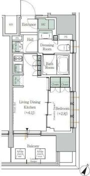 ONE ROOF RESIDENCE TAMACHIの間取り画像
