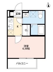 メゾンドペーシェ鴻池の間取り画像