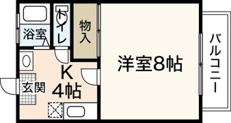 ステュディオBの間取り画像