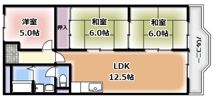 丸信リバーサイドコーポ寝屋川 3棟の間取り画像