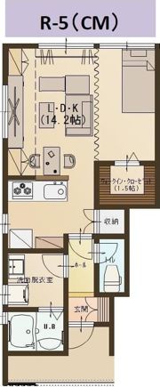 ユーソニアン・前川東Bの間取り画像