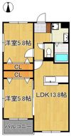 Glan Regale 折尾の間取り画像