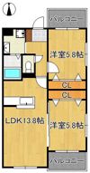 Glan Regale 折尾の間取り画像