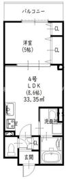 クリエオーレ雁屋西町の間取り画像