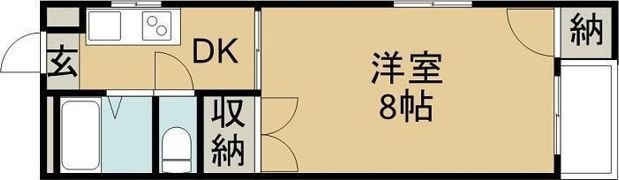 曽我部ハイツ B棟の間取り画像