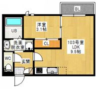 GRANDTIC 五日市 HARU (旧 GR 五日市4)の間取り画像