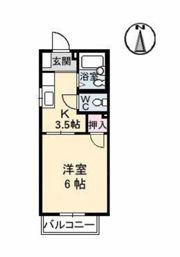 フレグランス住田の間取り画像