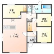MOKUハウス古前城 A棟の間取り画像
