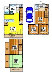 南台4丁目戸建ての間取り画像