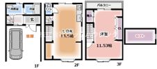 萱島上神田1丁目貸家の間取り画像