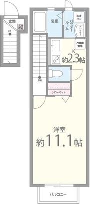 ウエストビレッジの間取り画像