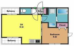イゼルローン中野の間取り画像