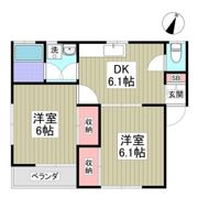 グッドパレス衣笠Ⅲの間取り画像
