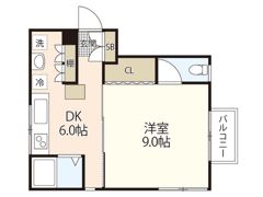 コーポオオクマの間取り画像