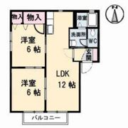 ラ・パーチェ ナガオカ A棟の間取り画像