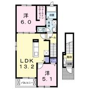 ソルティーロ．Nの間取り画像