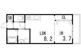 アビタ青木駅前の間取り画像