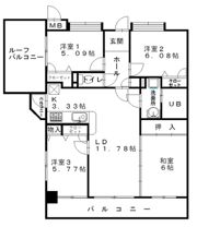 パロスけやき西の間取り画像