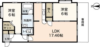 グリュック大野浦の間取り画像