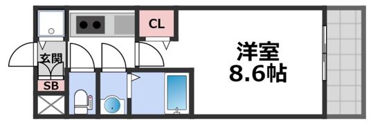 ディクス大阪城EASTレジデンスの間取り画像