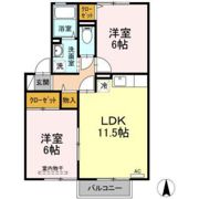 クレールシャトー吉田 C棟の間取り画像